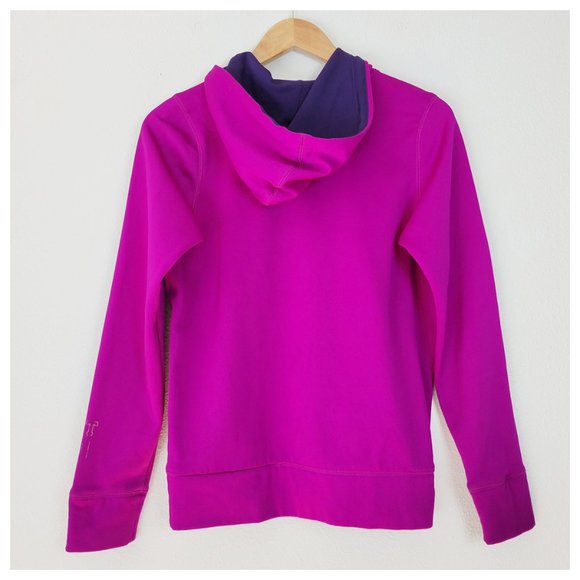 Nike Therma Fit Hoodie Sweatshirt Magenta Pink Pull Over Hoodie Kangaroo Pocket - Picture 8 of 12